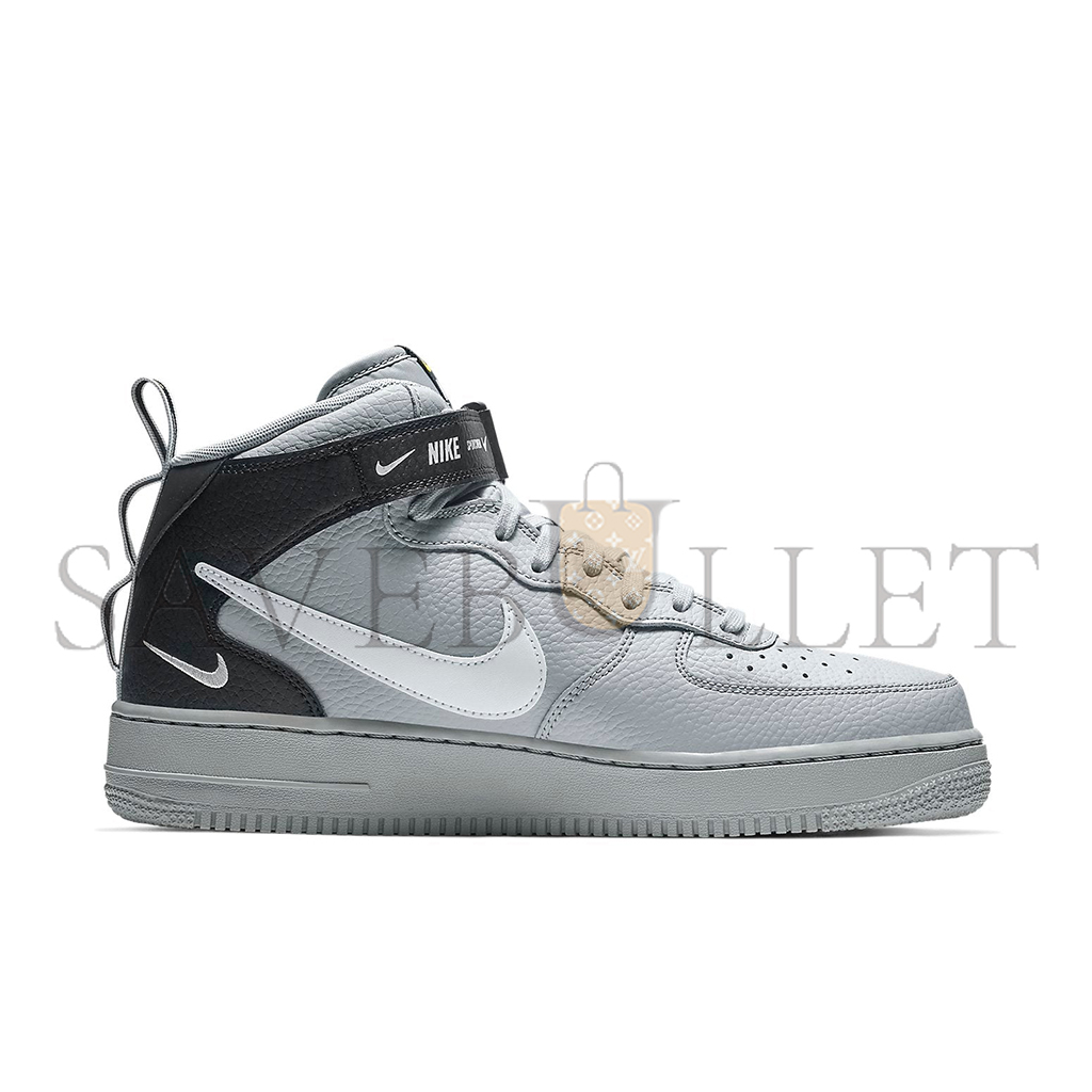 NIKE AIR FORCE 1 MID UTILITY WOLF GREY BLACK 804609-006